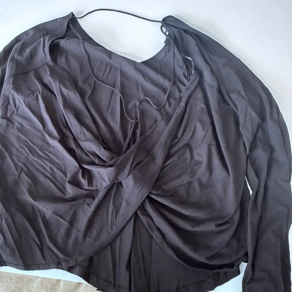 Free People  On Air Asymmetrical Back Tee - Picture 3 of 9